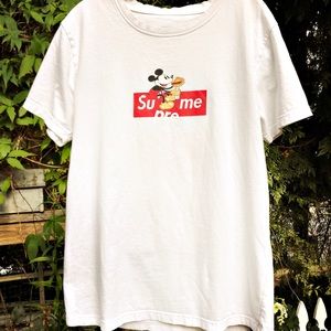 supreme t shirt with mickey mouse